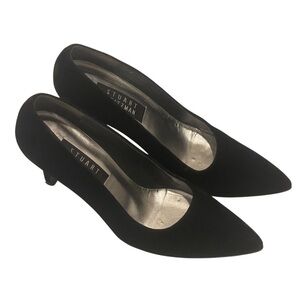 Stewart Weitzman Black Velvet Heels Size 8.5AA